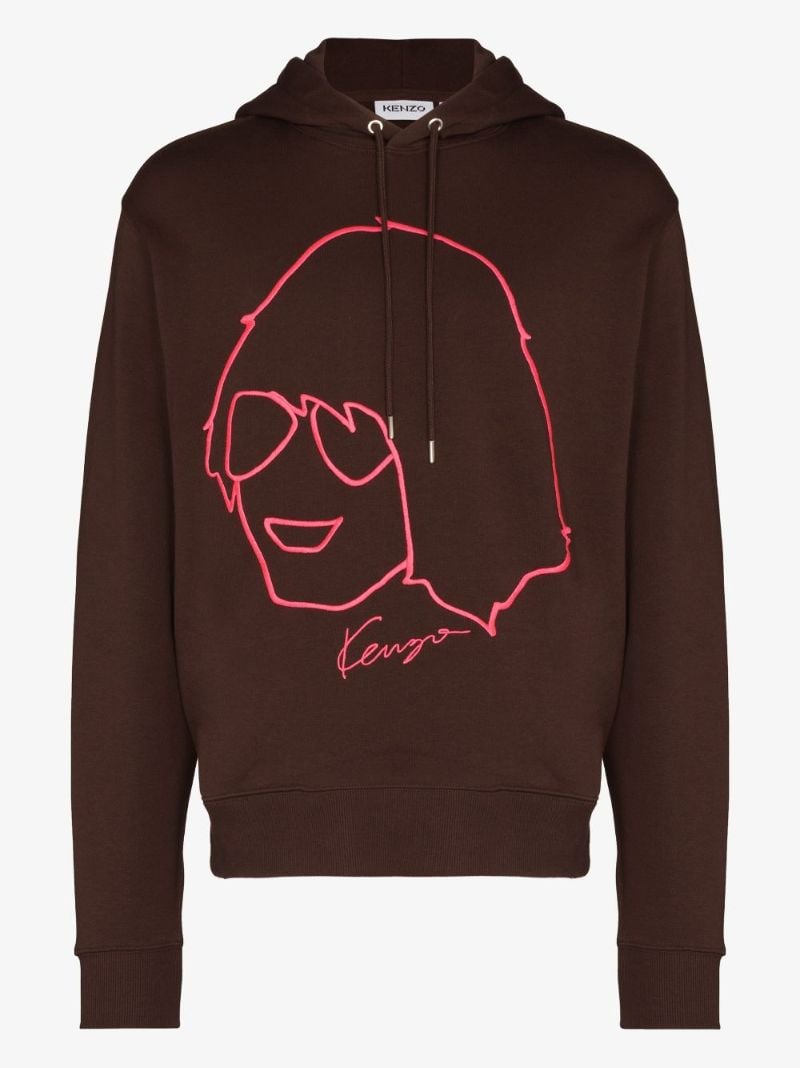 Tribute Print Cotton Hoodie