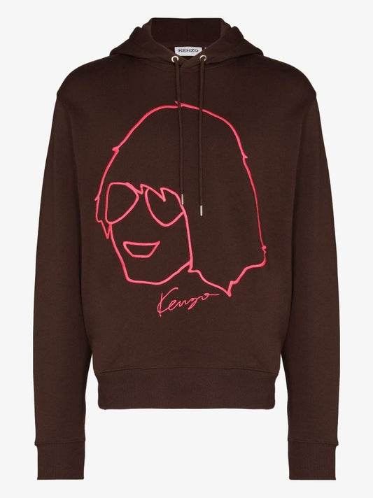 Tribute Print Cotton Hoodie