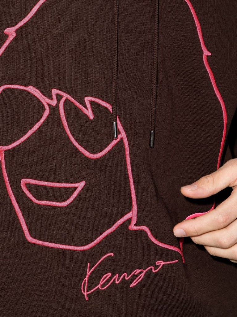 Tribute Print Cotton Hoodie