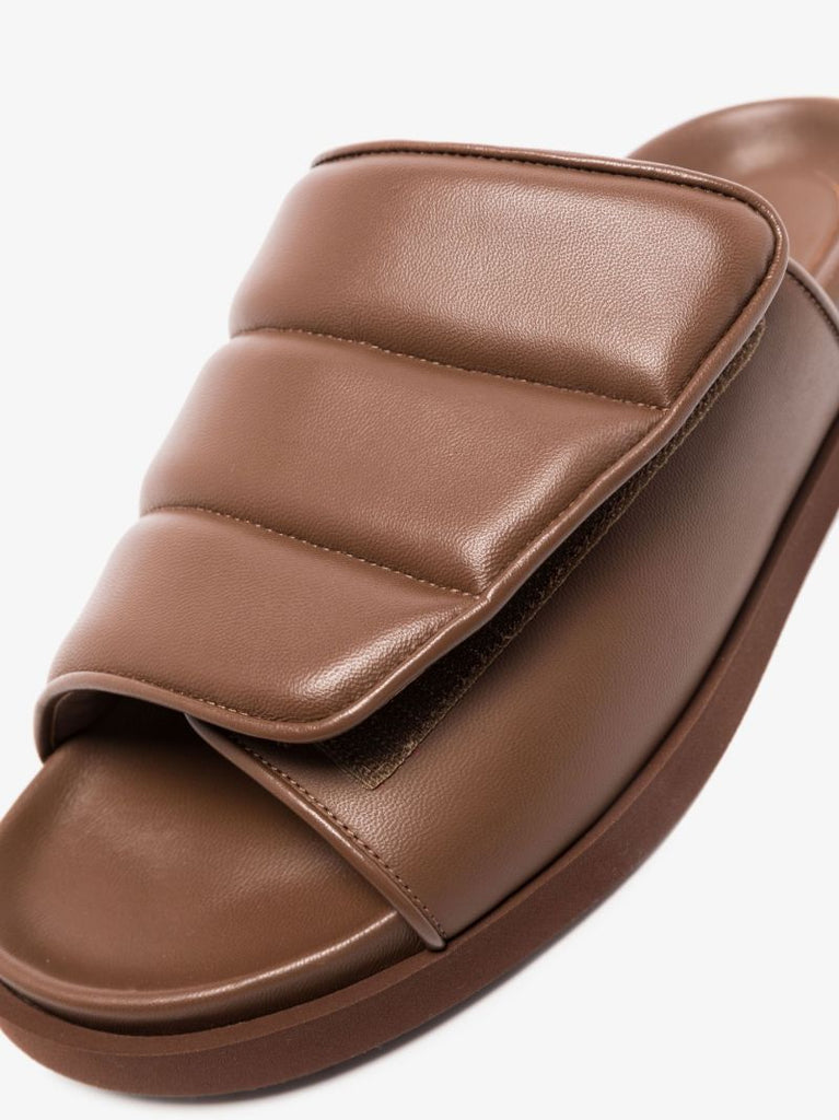 Brown Gia 03 Leather Sandals