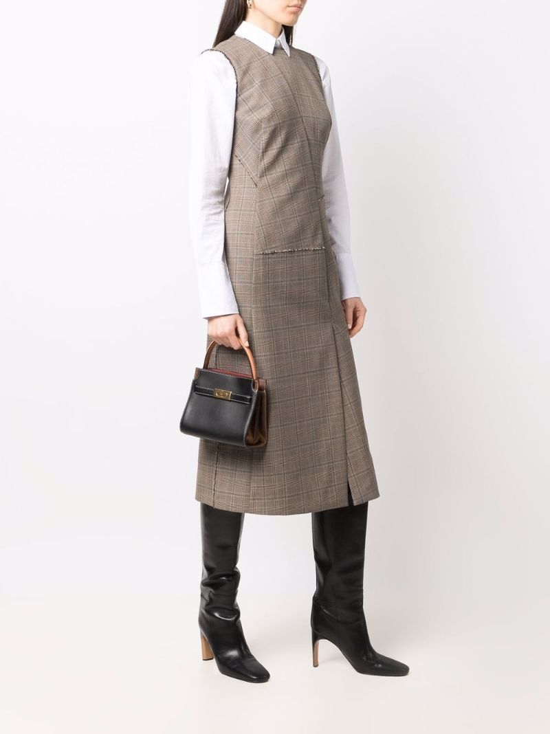 Black Lee Radziwill Petite Leather Tote Bag