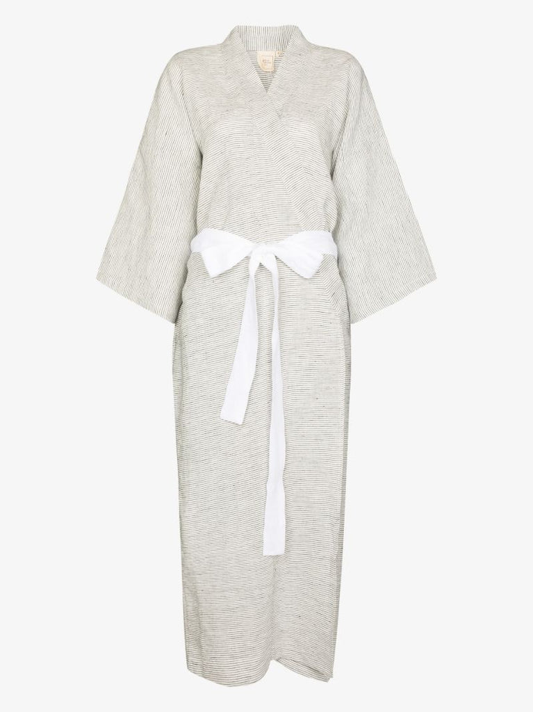 The 01 Pinstriped Kimono Robe