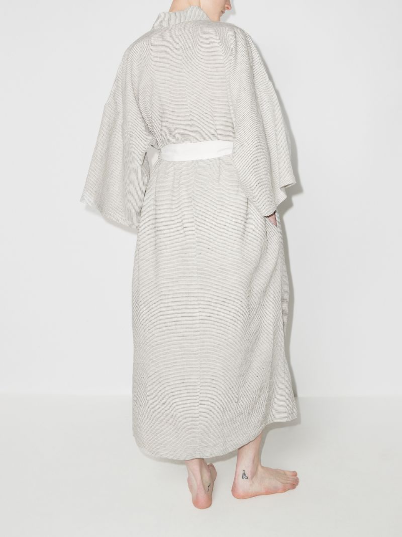The 01 Pinstriped Kimono Robe