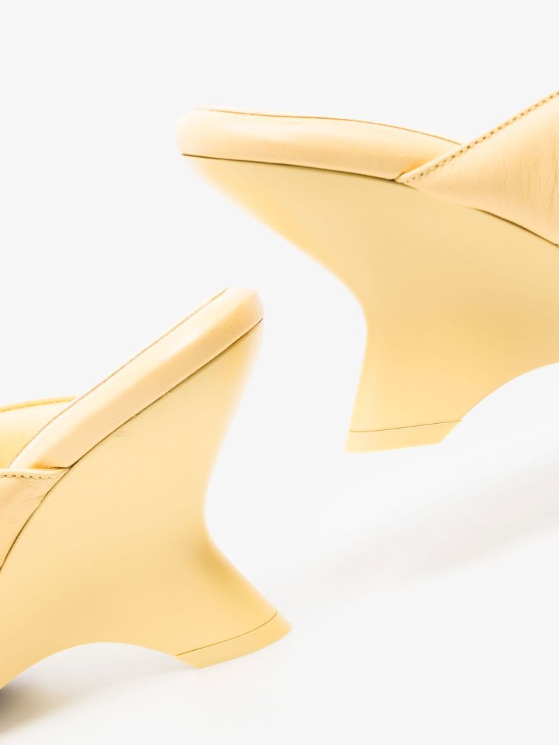 Yellow Gia 06 70 Leather Sandals