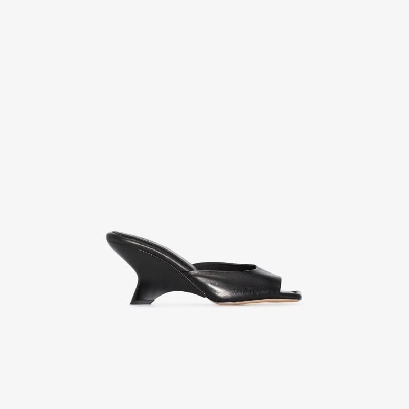 Black Gia 07 70 Leather Mules