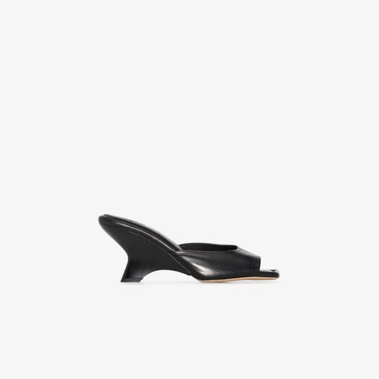 Black Gia 07 70 Leather Mules