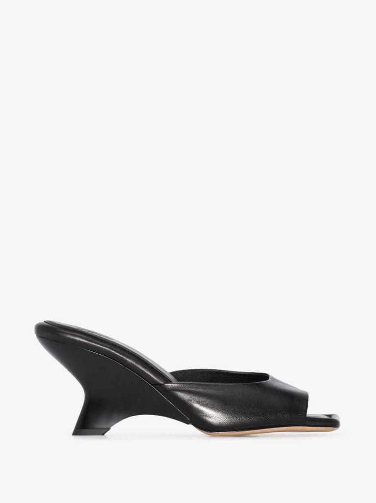 Black Gia 07 70 Leather Mules