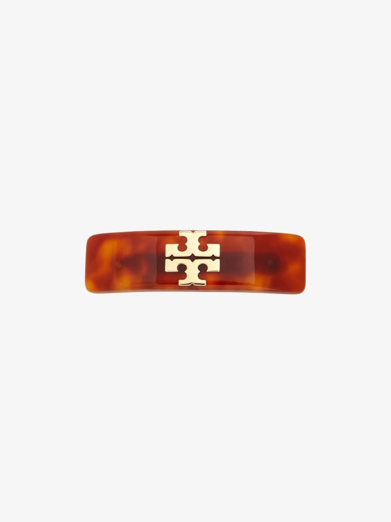 Brown Kira Logo Hair Clip