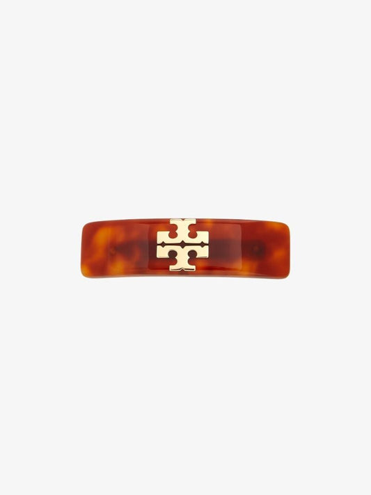 Brown Kira Logo Hair Clip