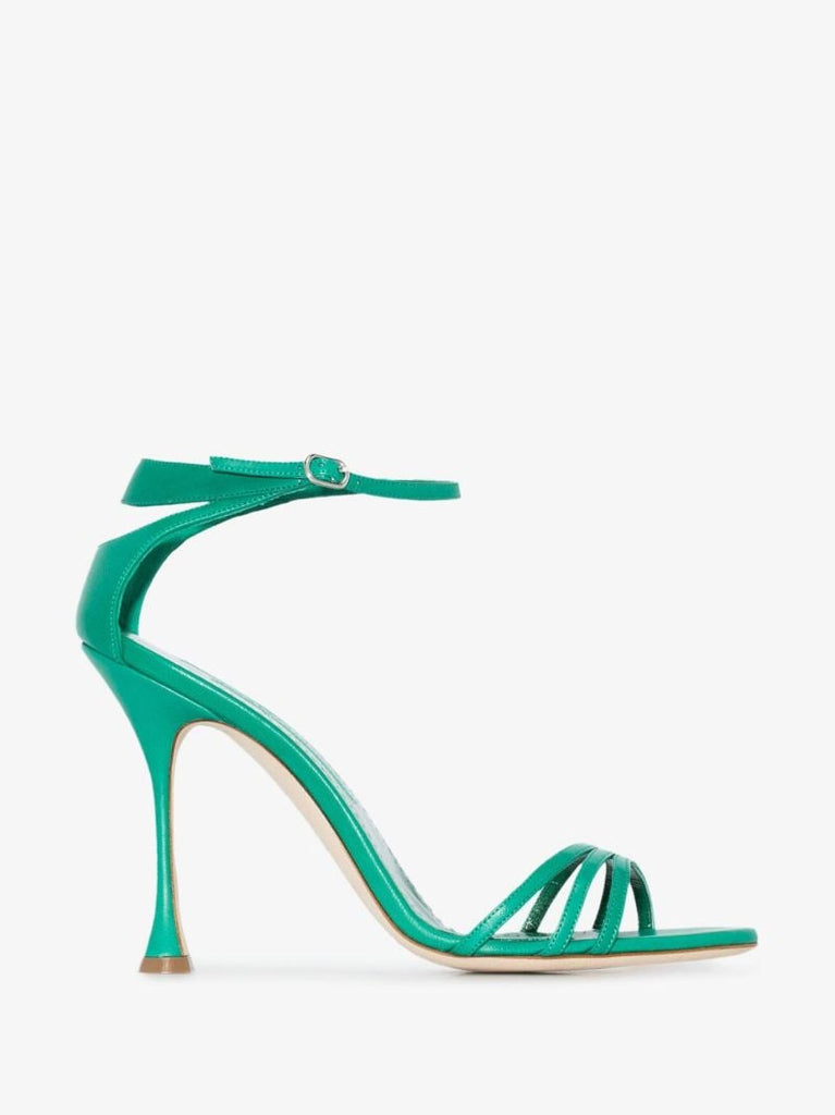 Green Caracol 105 Leather Sandals