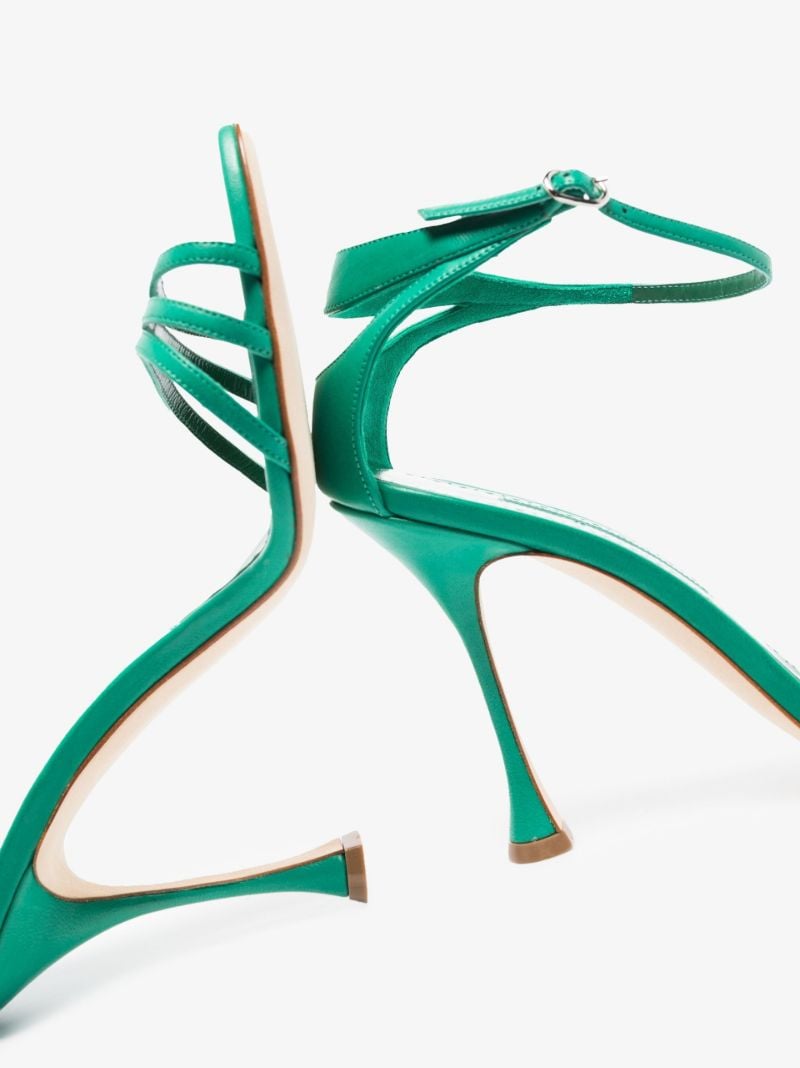 Green Caracol 105 Leather Sandals