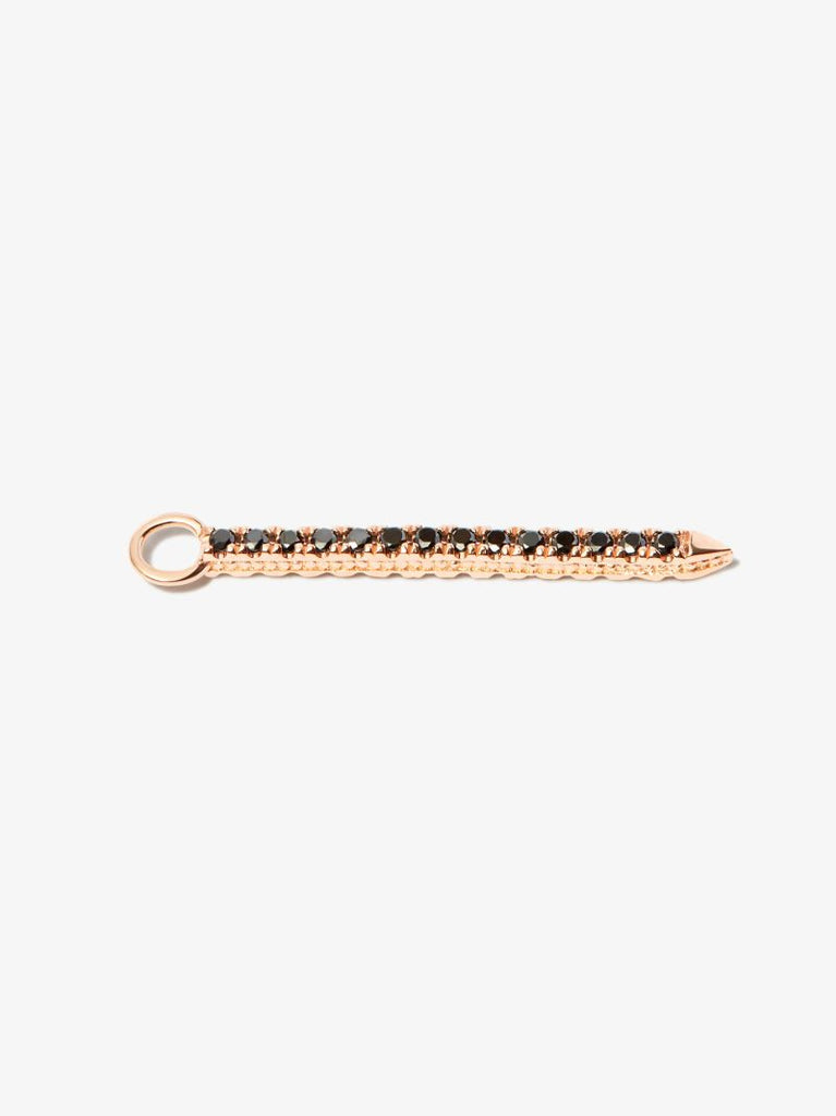 18k Rose Gold Eternity Bar Diamond Charm
