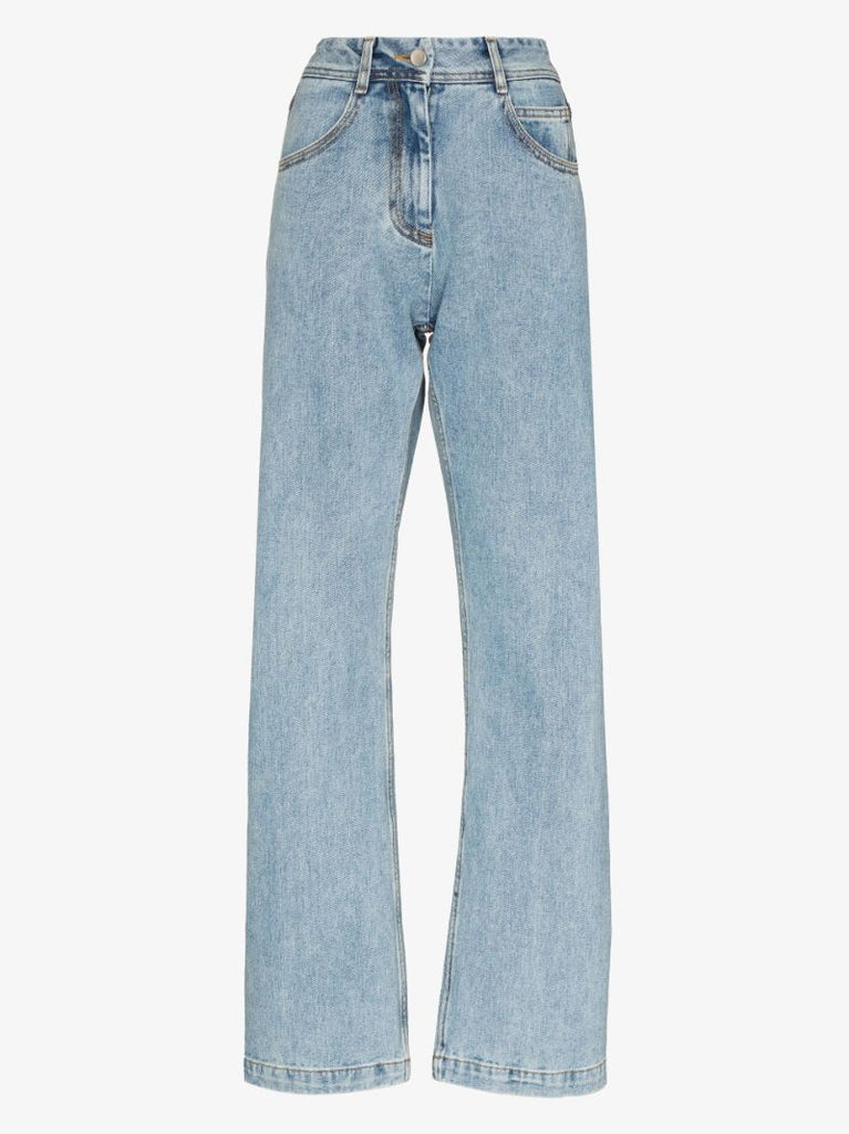 High Waist Straight Fit Jeans