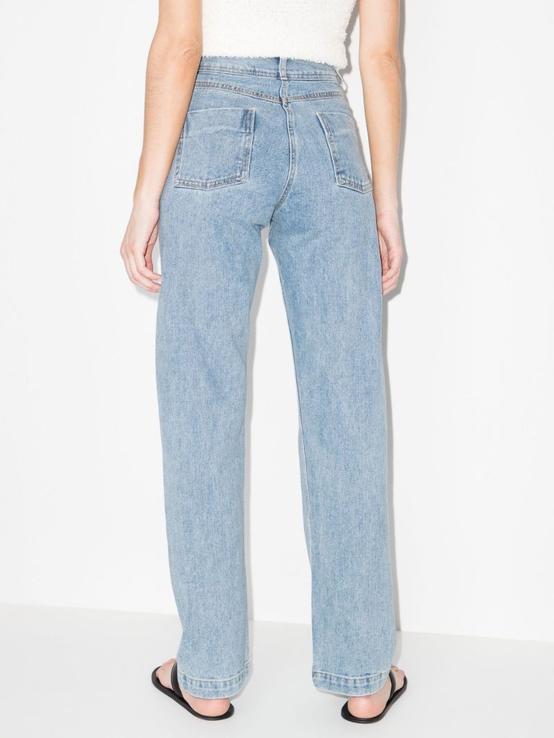 High Waist Straight Fit Jeans