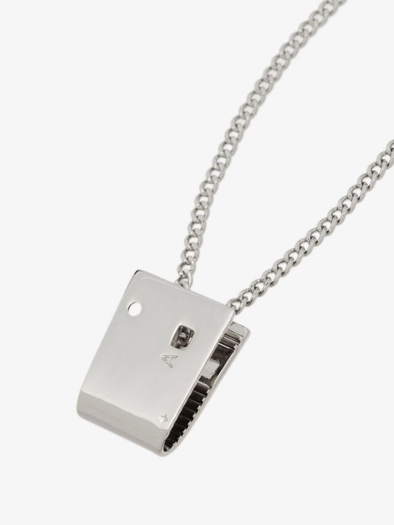 Silver Tone Lighter Cap Necklace