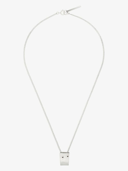 Silver Tone Lighter Cap Necklace