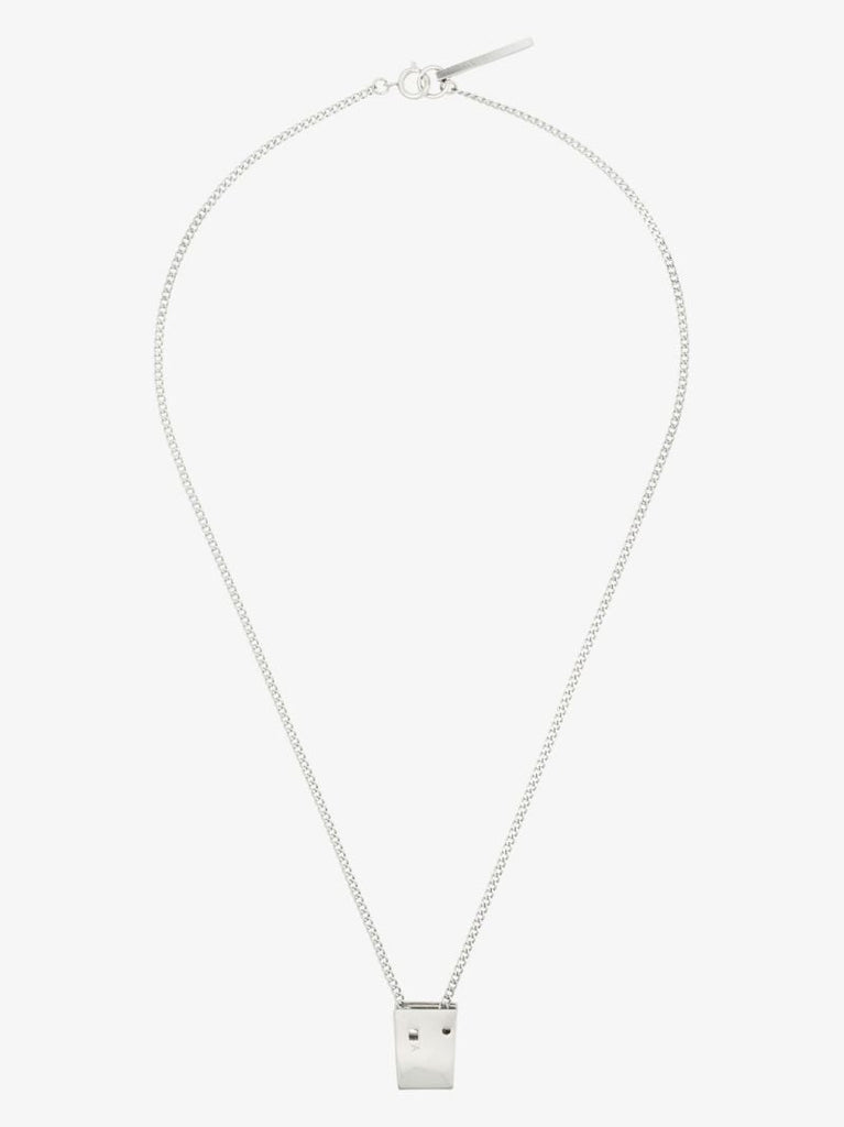 Silver Tone Lighter Cap Necklace