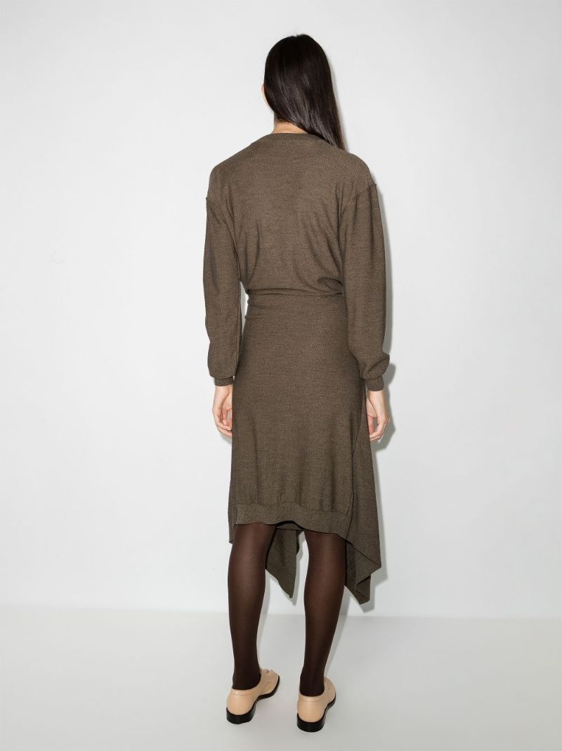 Draped Midi Dress