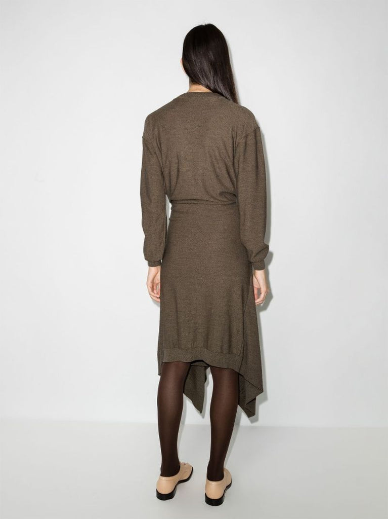 Draped Midi Dress