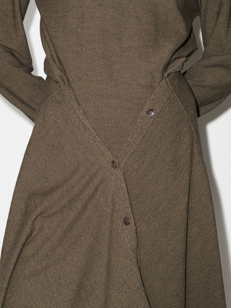 Draped Midi Dress