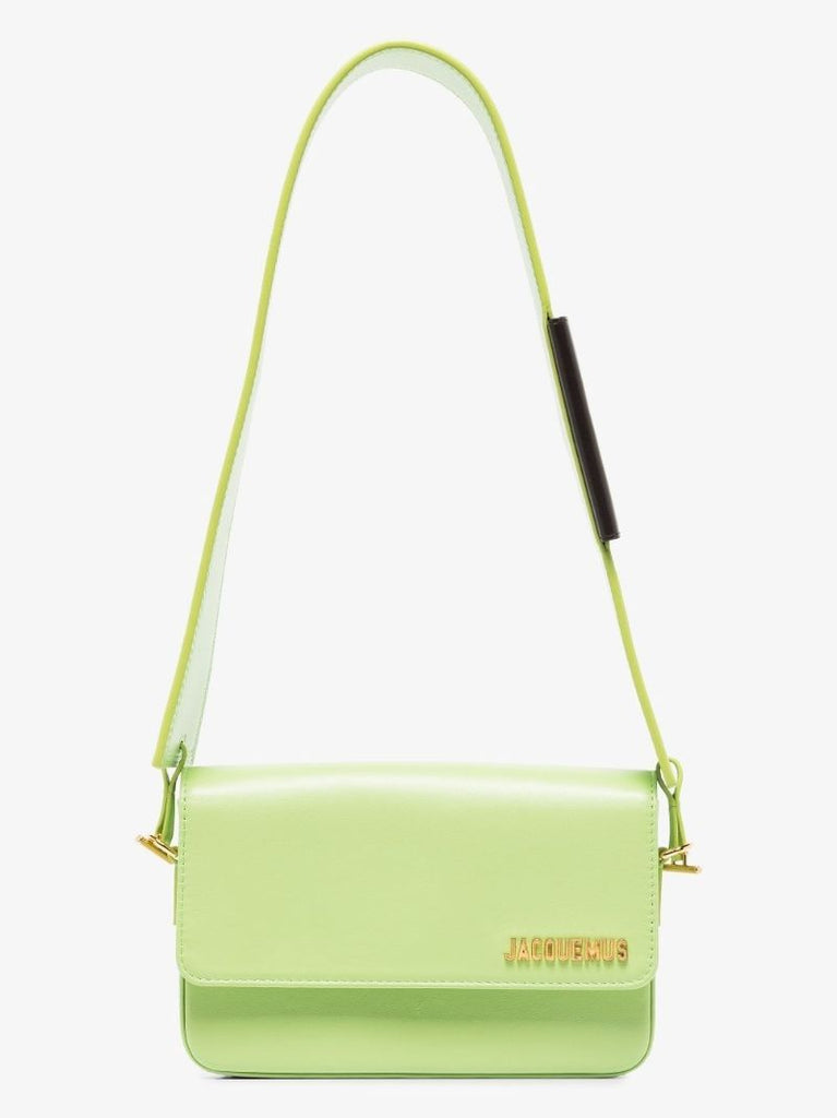 Green Le Carinu Leather Shoulder Bag