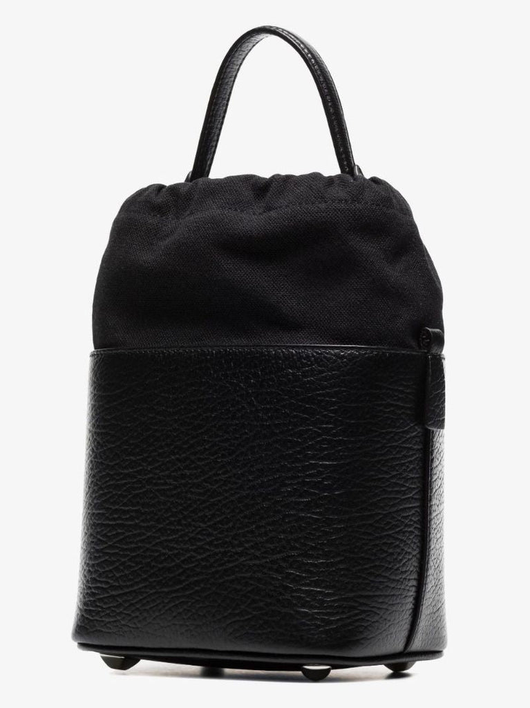 Black 5ac Leather Bucket Bag