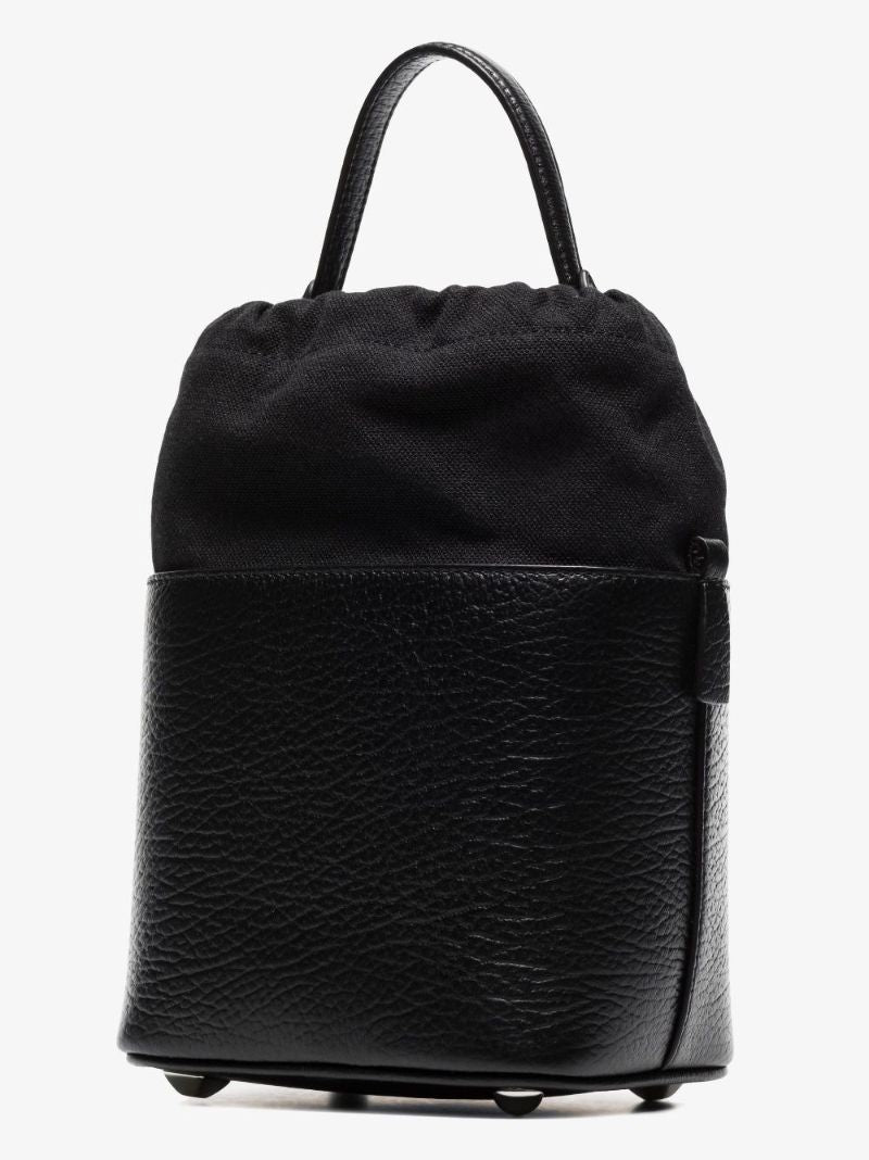 Black 5ac Leather Bucket Bag