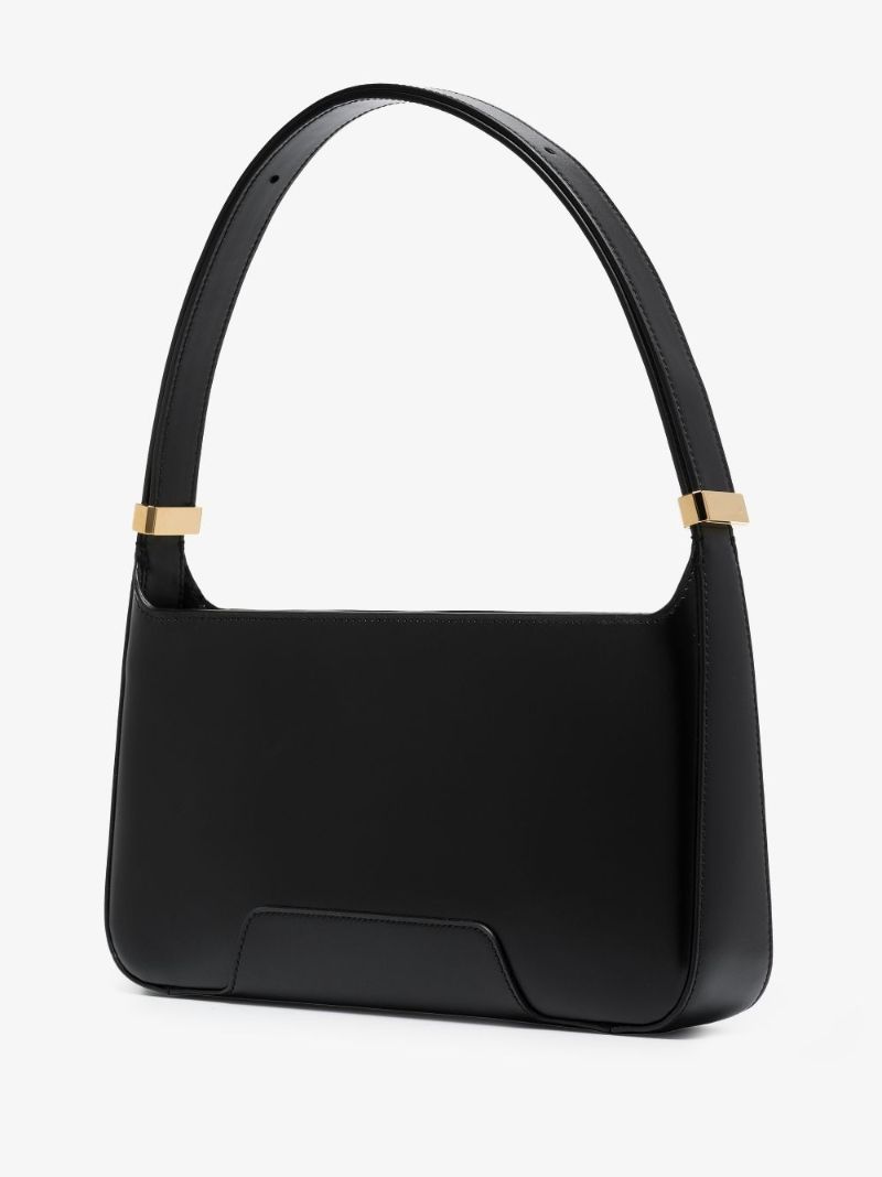 Black Tb Medium Leather Shoulder Bag