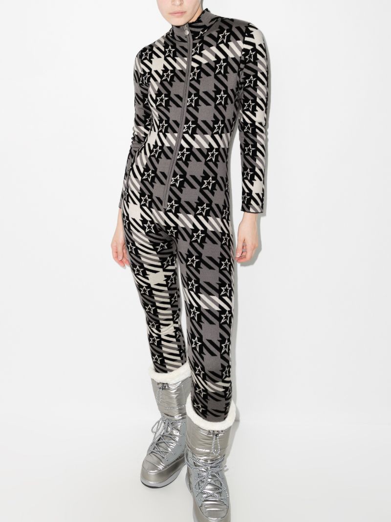 Star Gingham Wool Jumpsuit