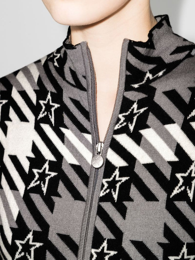 Star Gingham Wool Jumpsuit