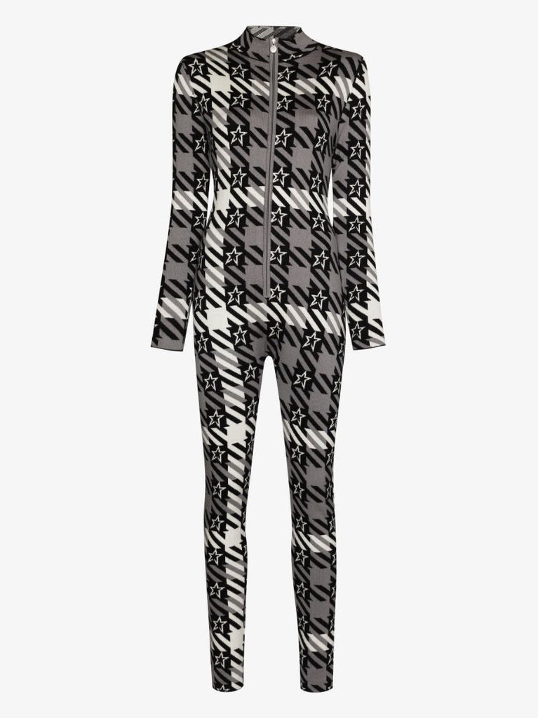 Star Gingham Wool Jumpsuit