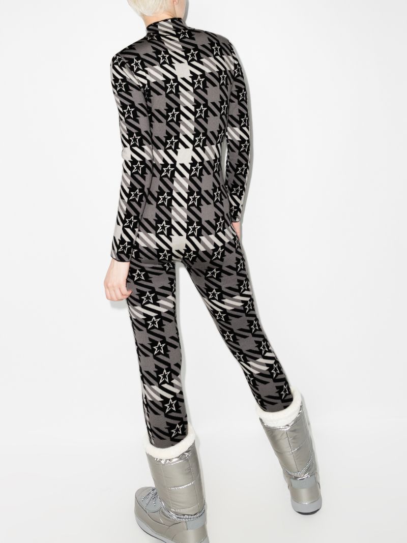 Star Gingham Wool Jumpsuit