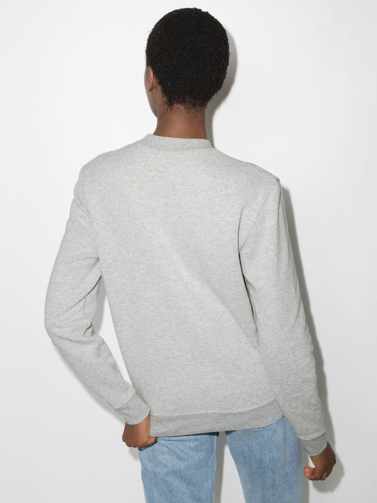 X Peanuts Snoopy Print Grey Cotton Sweatshirt