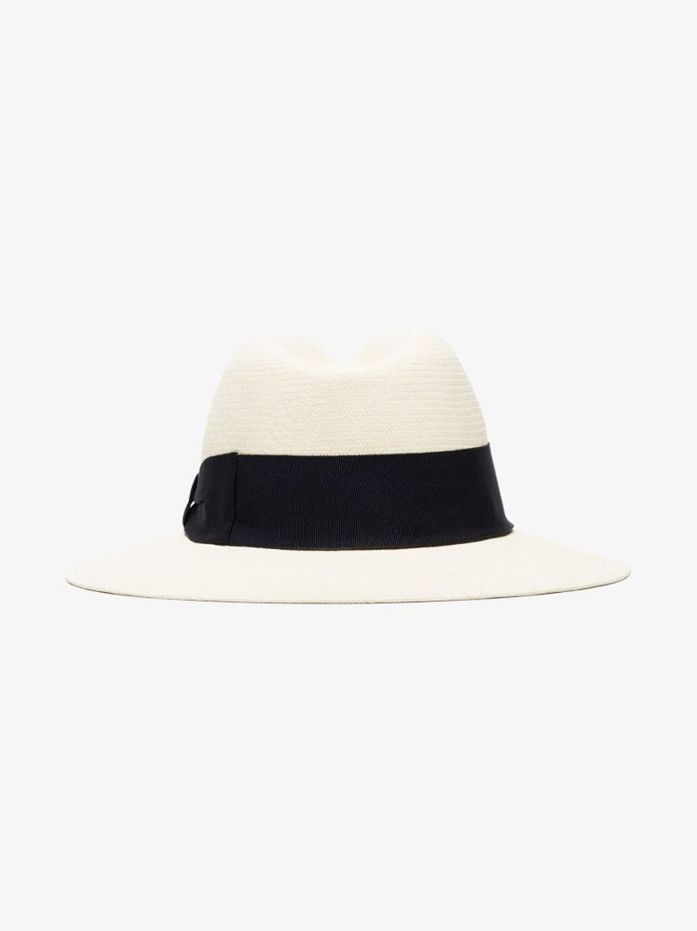 White Rafael Wide Panama Hat