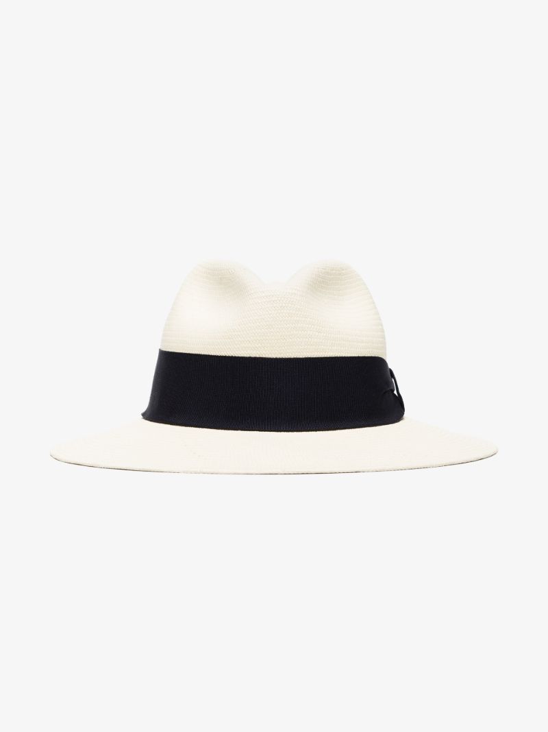 White Rafael Wide Panama Hat