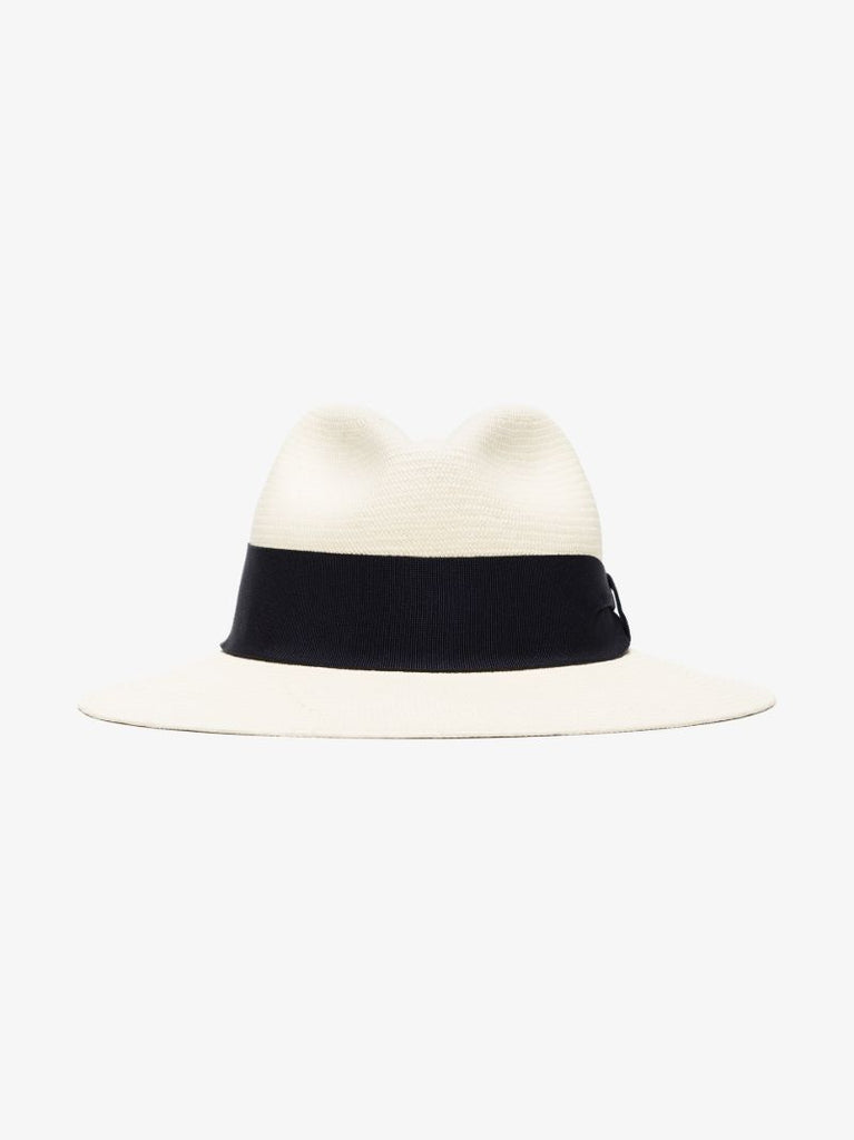White Rafael Wide Panama Hat