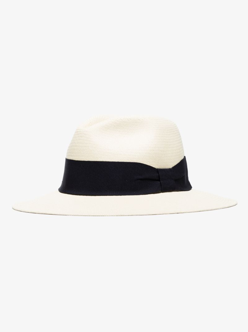 White Rafael Wide Panama Hat