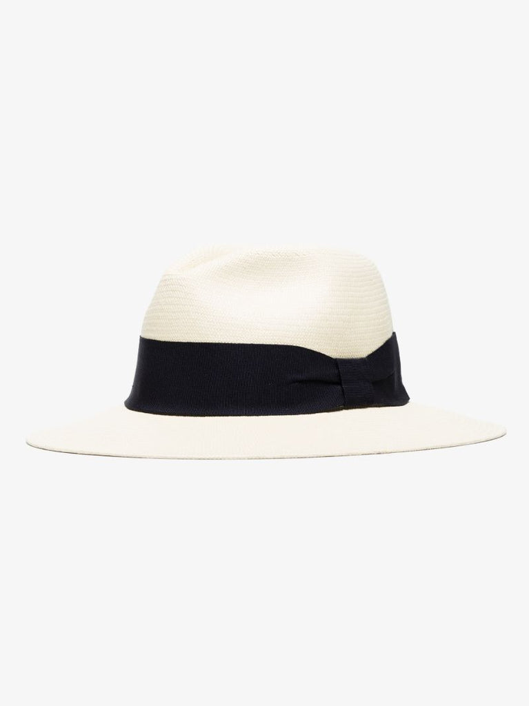 White Rafael Wide Panama Hat