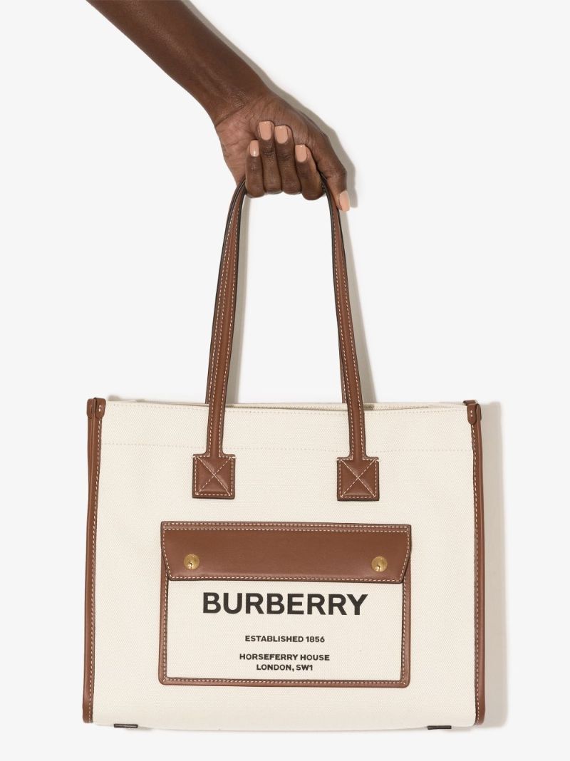 Neutral Freya Medium Canvas Tote Bag
