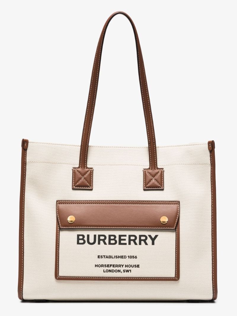 Neutral Freya Medium Canvas Tote Bag