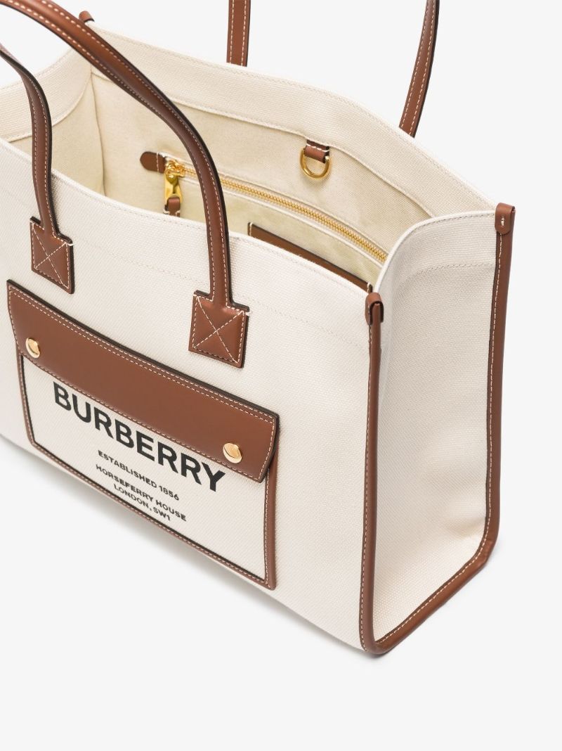 Neutral Freya Medium Canvas Tote Bag