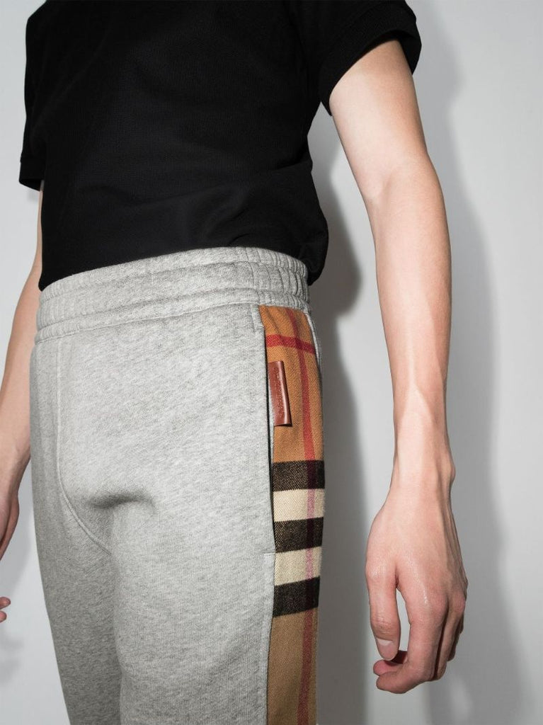 Grey Panelled Track Pants
