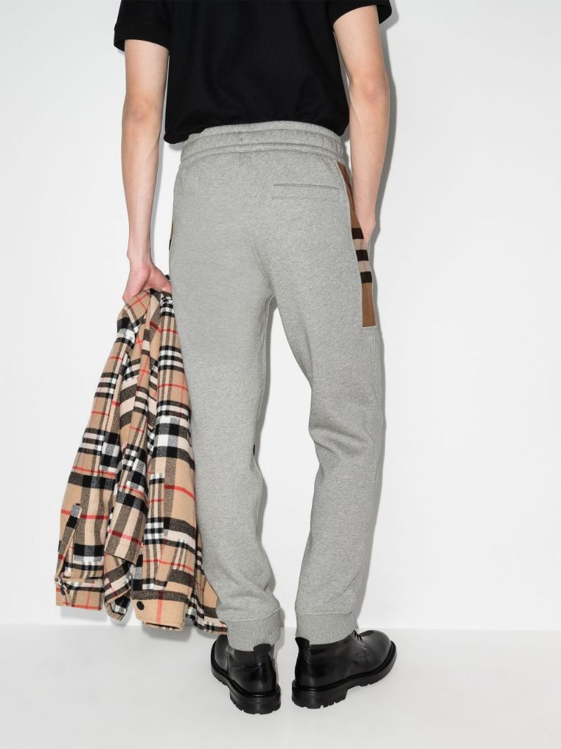 Grey Panelled Track Pants