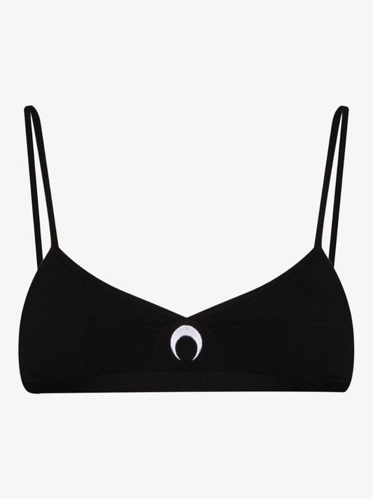 Crescent Moon Ribbed Bra