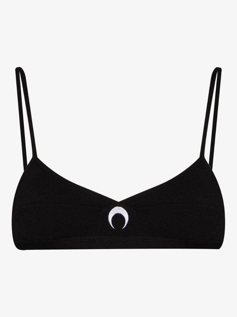 Crescent Moon Ribbed Bra