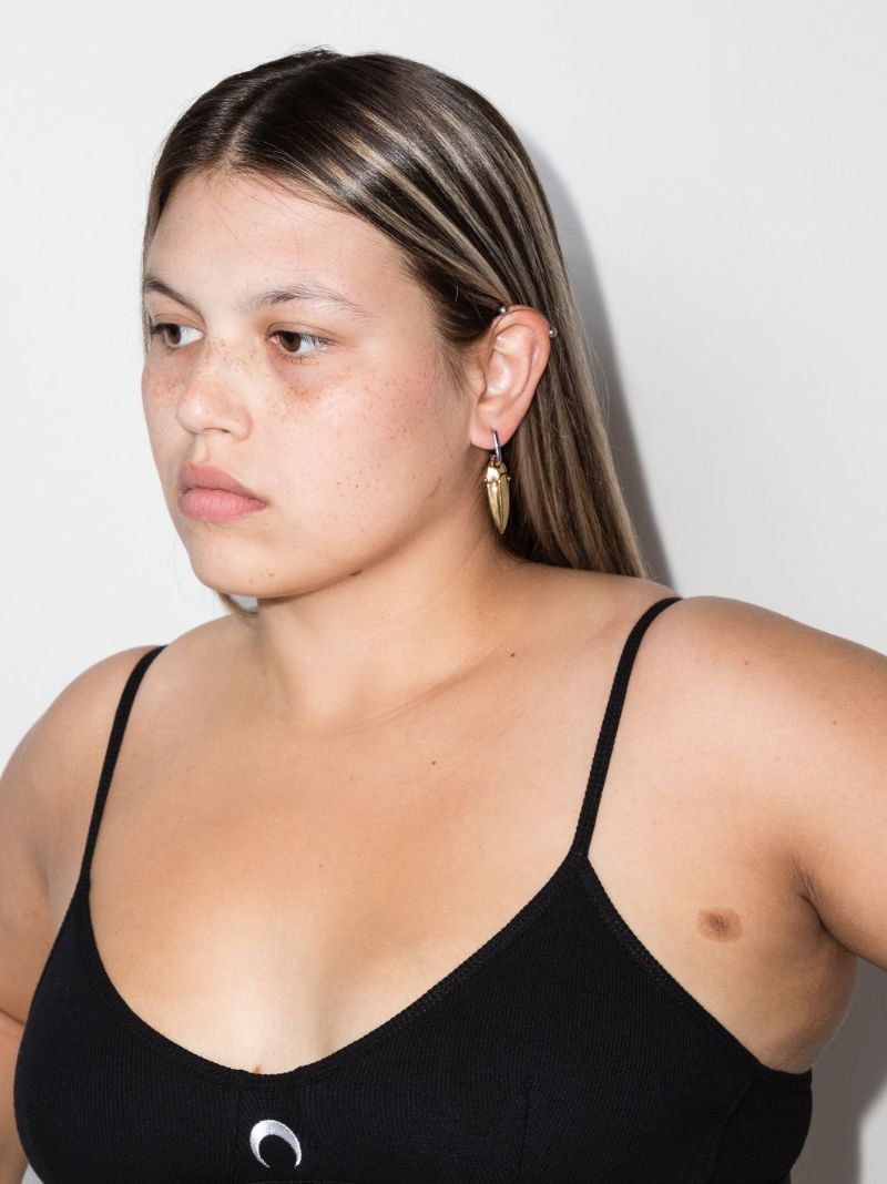 Crescent Moon Ribbed Bra