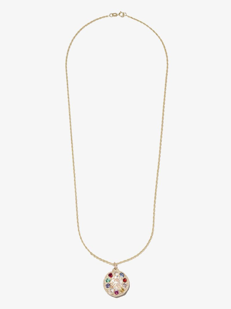 9k Yellow Gold the Burnham Sapphire Necklace