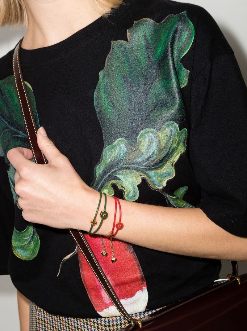 Green Kira Leather Slider Bracelet
