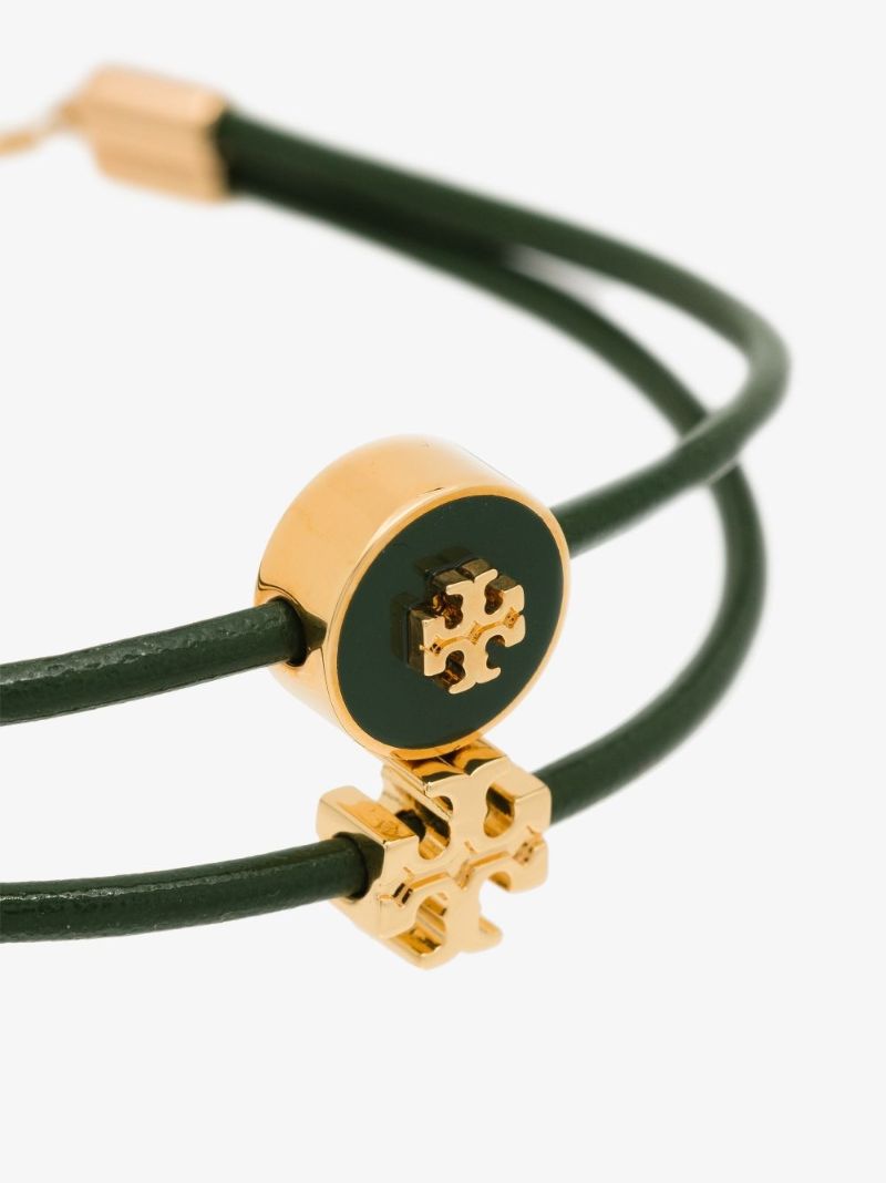 Green Kira Leather Slider Bracelet