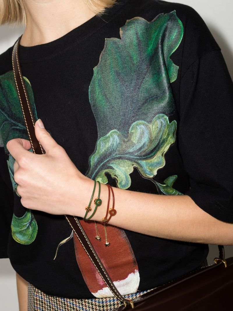 Red Kira Leather Slider Bracelet